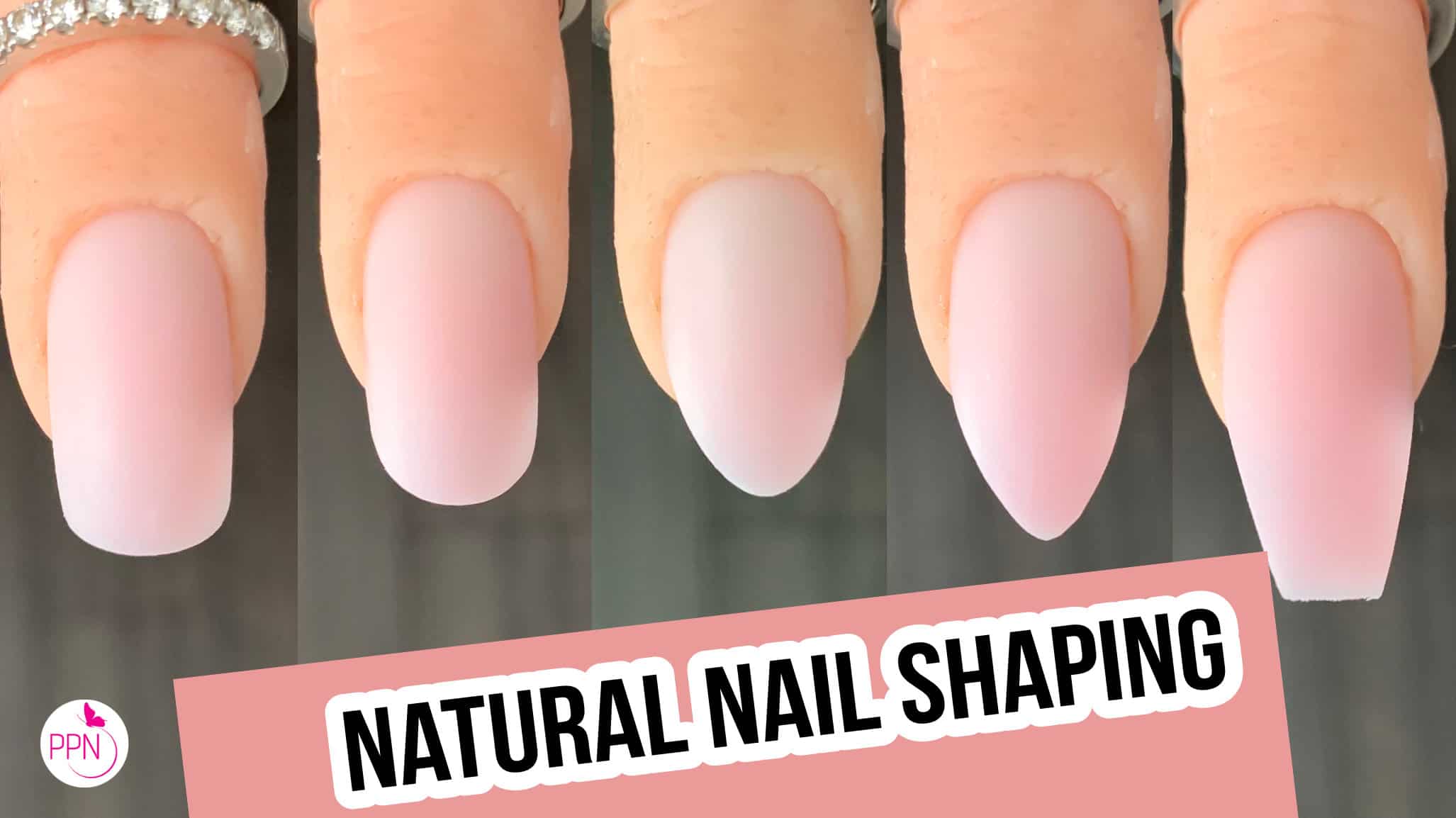 Shaping Natural Nails Squoval, Round, Oval, Almond, Coffin - Paola Ponce  Nails