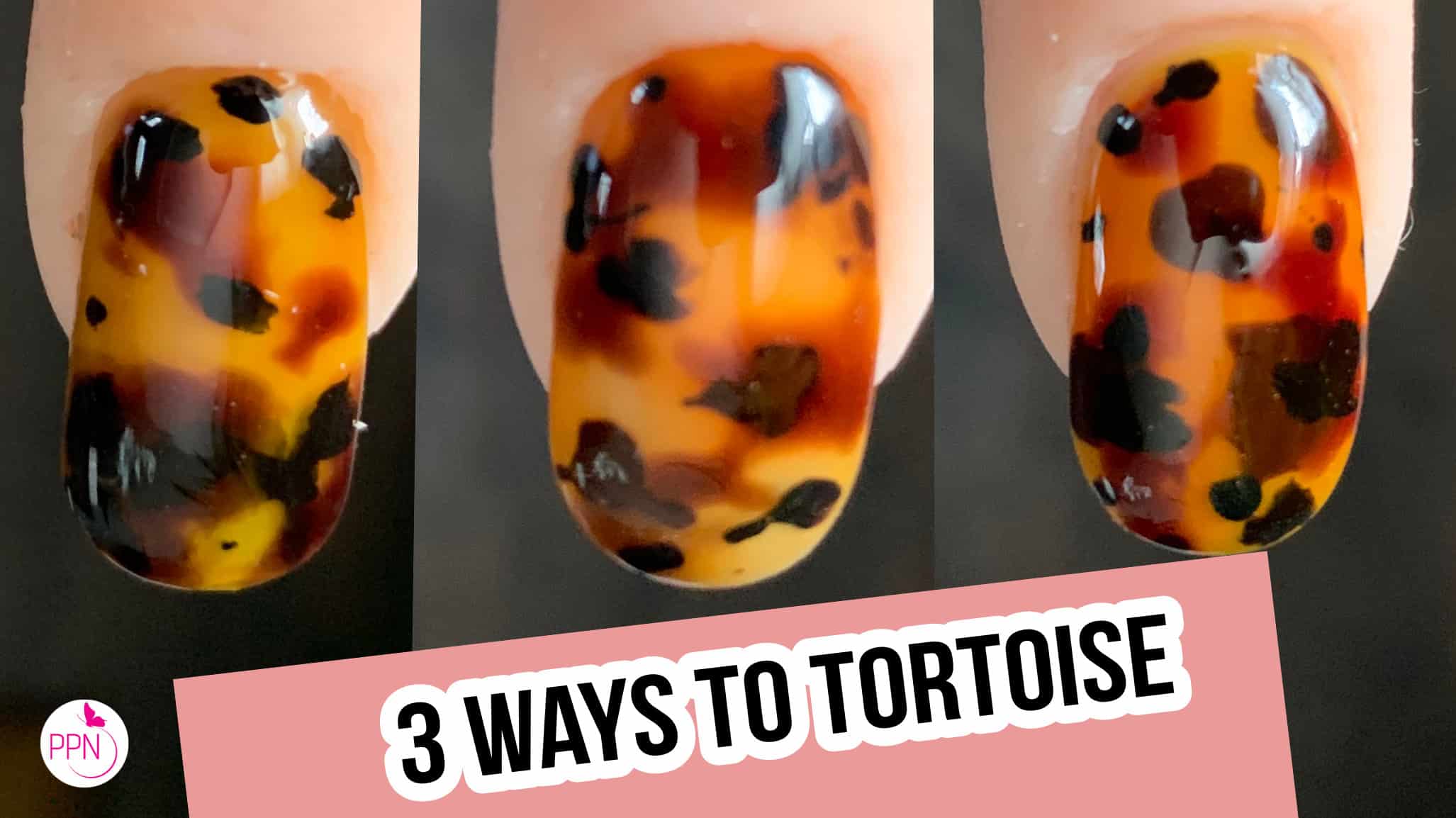 4. Cute Tortoise Nail Design Tutorial - wide 2